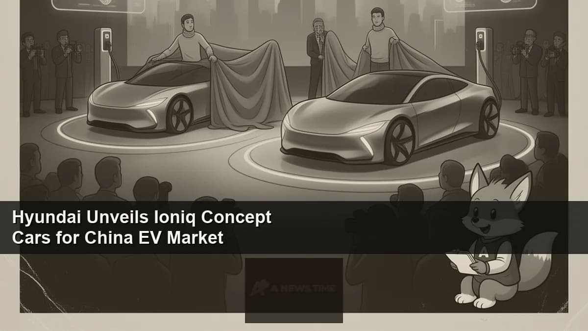 Hyundai Ioniq concept car with transparent pillar panels on display at Auto China 2026 Beijing