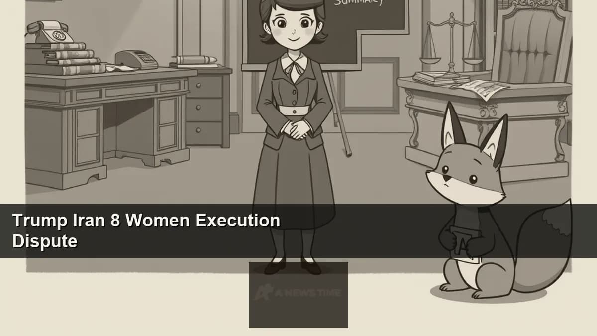 Iranian government ministry building juxtaposed with a U.S. presidential press briefing scene from April 22, 2026