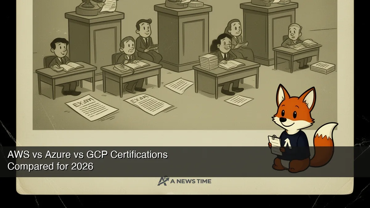 Three cloud certification badges displayed with salary comparison charts and career paths