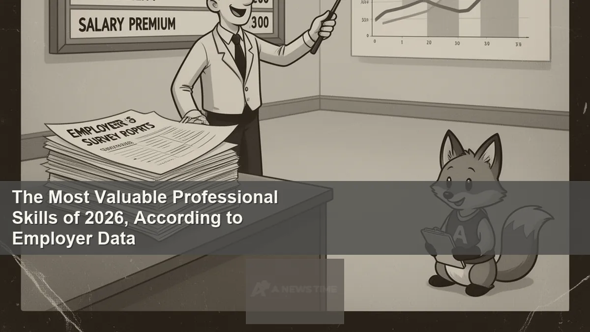 Professional development chart showing top-ranked workplace skills with salary data and employer demand metrics