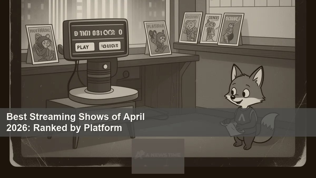 Multiple streaming platform logos representing best shows ranked for April 2026 viewing guide