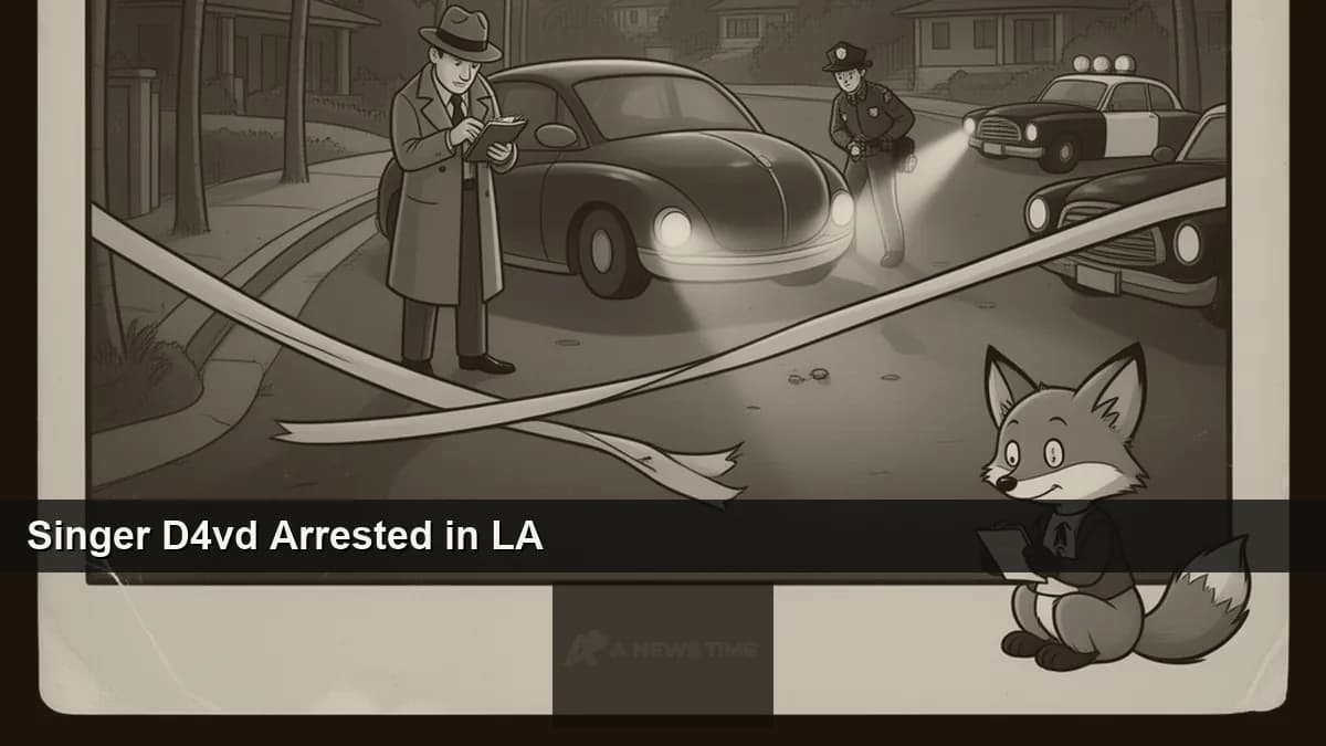 LAPD tactical officers approach Hollywood Hills home during arrest of singer D4vd David Anthony Burke murder investigation