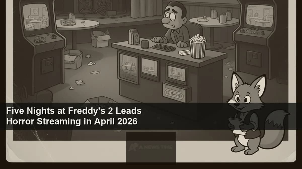 Animatronic characters from Five Nights at Freddy's 2 posed in darkened restaurant setting