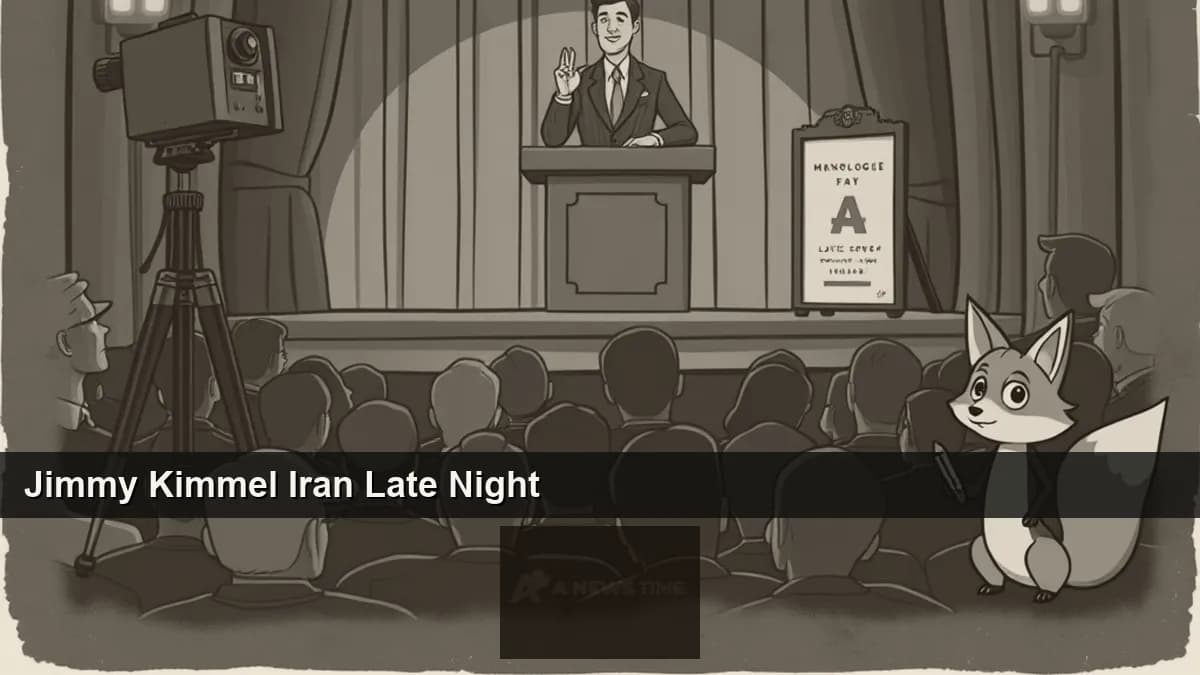 Jimmy Kimmel delivers a monologue from the Jimmy Kimmel Live stage on ABC during the April 21 2026 broadcast