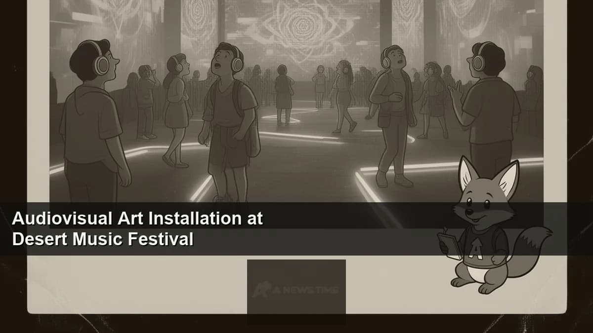 Radiohead KID A MNESIA audiovisual installation immersive bunker venue with Thom Yorke and Stanley Donwood artwork