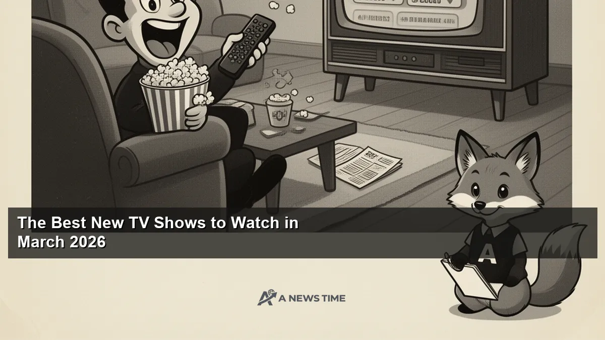 Television screens displaying new March 2026 TV show premieres across streaming platforms