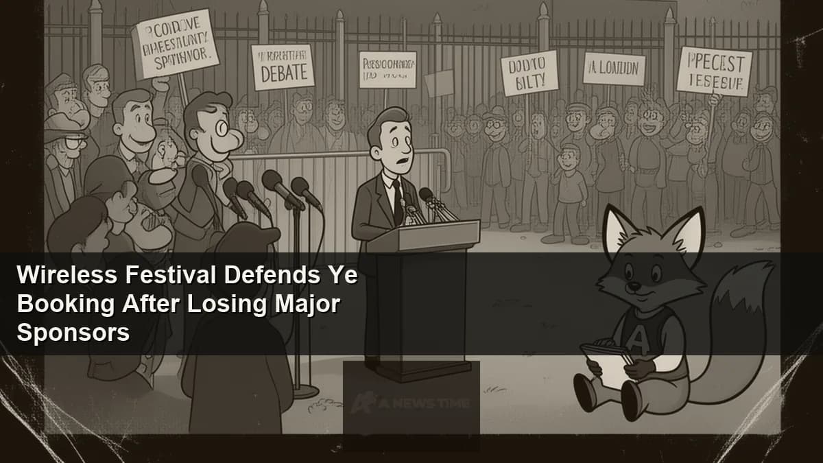 Wireless Festival stage at Finsbury Park London with crowd at music festival headline slot