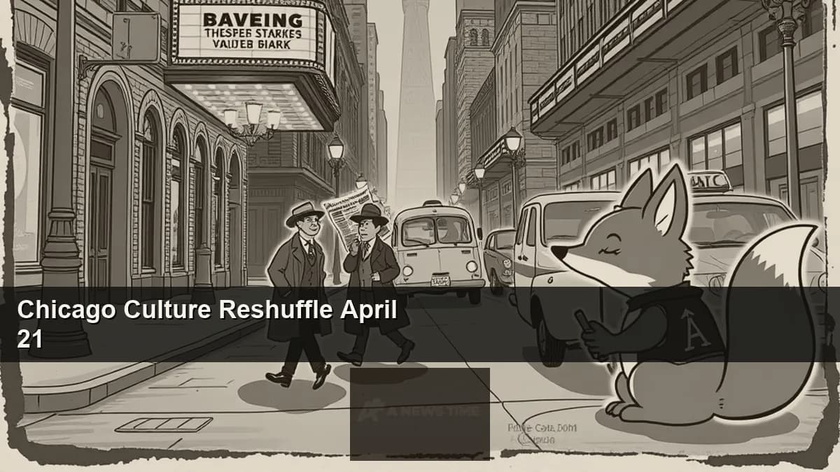 Chicago skyline view of the South Loop Biograph Theatre and downtown landmarks representing April 2026 cultural institution news