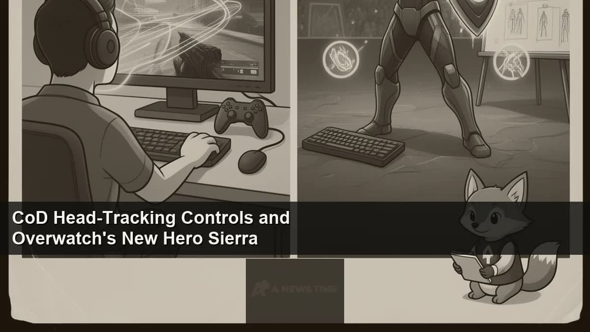 Call of Duty Black Ops 7 accessibility head-tracking controls alongside Overwatch Sierra hero reveal