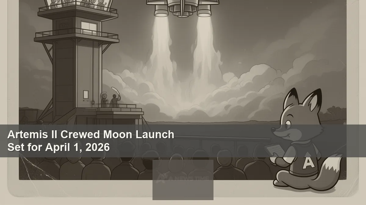 NASA Artemis II rocket on Kennedy Space Center launchpad before crewed moon mission