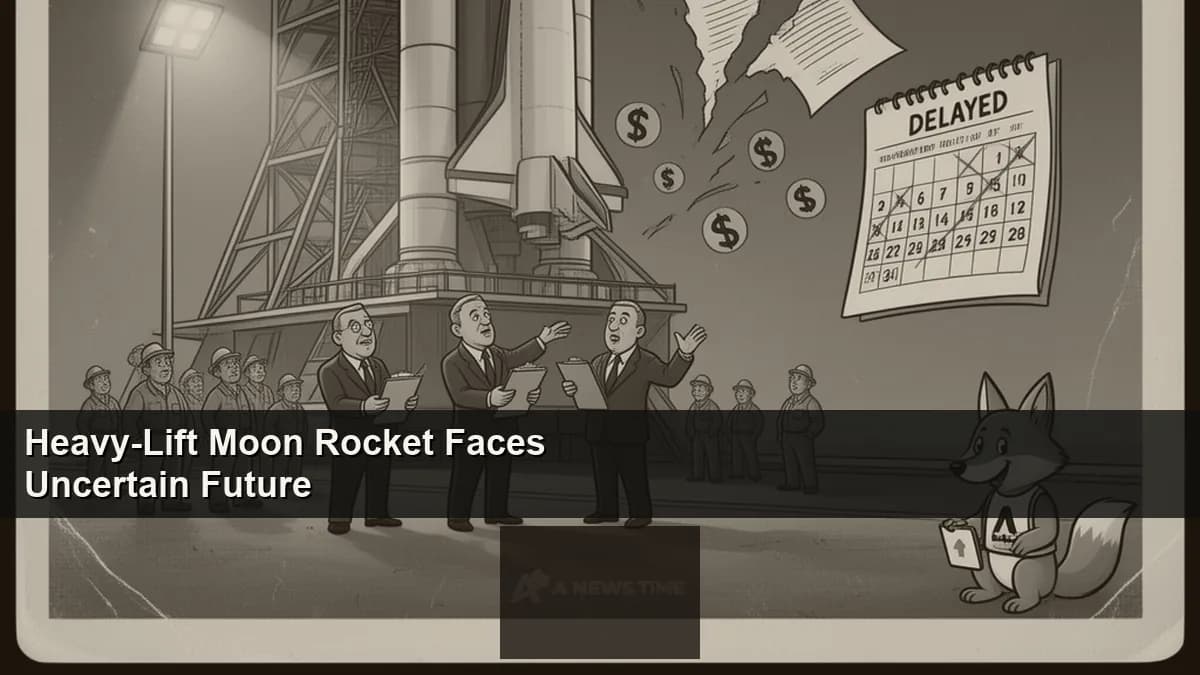 NASA Space Launch System rocket on Kennedy Space Center launchpad with sunrise illuminating tower structure