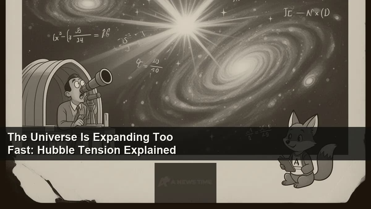 Cosmic distance ladder illustration showing Cepheid stars supernovae and galaxy clusters measuring universe expansion