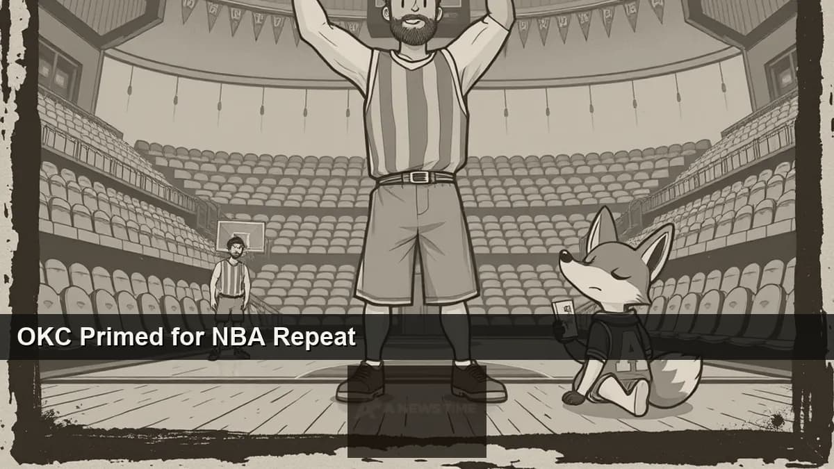 Shai Gilgeous-Alexander Oklahoma City Thunder jersey with 2026 NBA Playoffs bracket graphic and Knicks logo in background