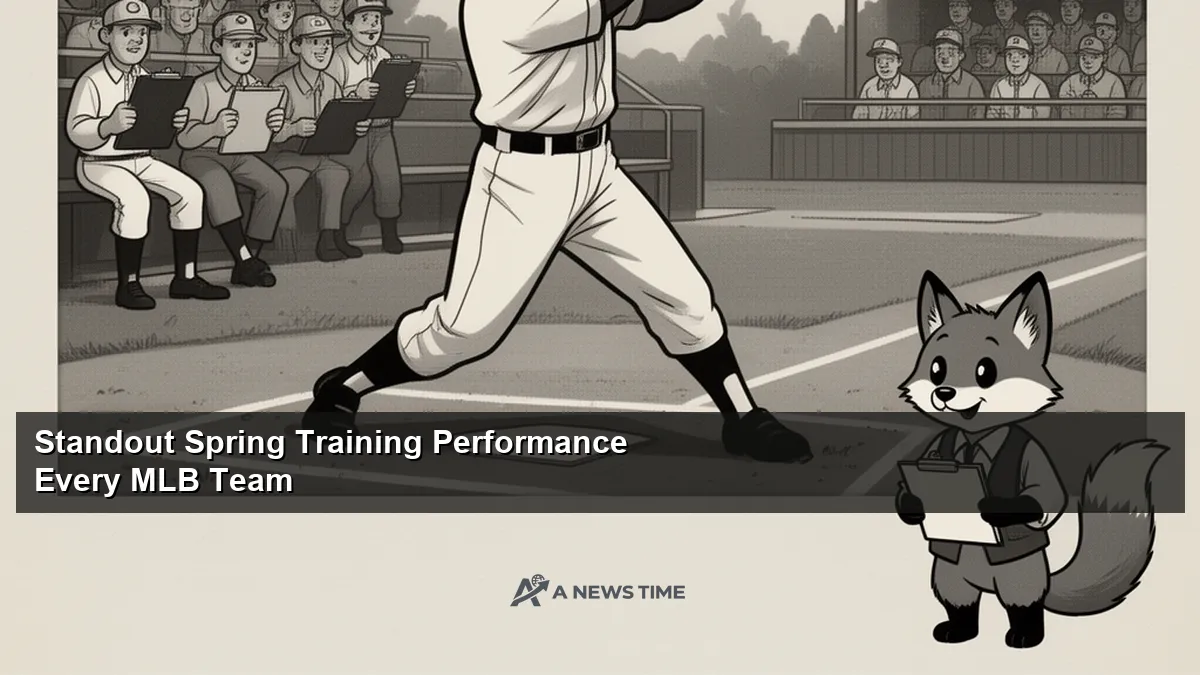 MLB prospect batting during spring training game with scouts watching