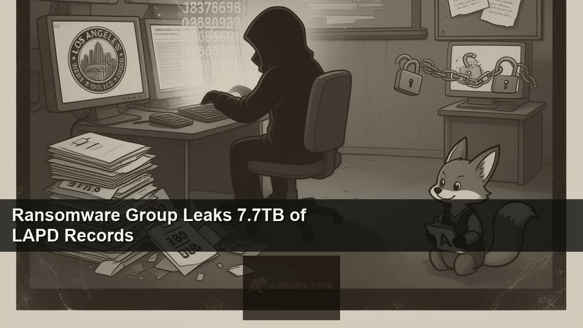 Los Angeles City Hall exterior with police tape representing LAPD data breach from city attorney hack