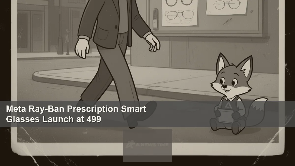 Meta Ray-Ban prescription smart glasses worn by person on city street in natural daylight