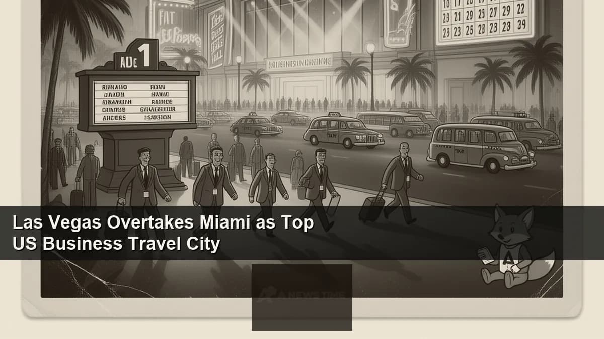 Las Vegas Convention Center exterior at night with attendees streaming in for major trade show event