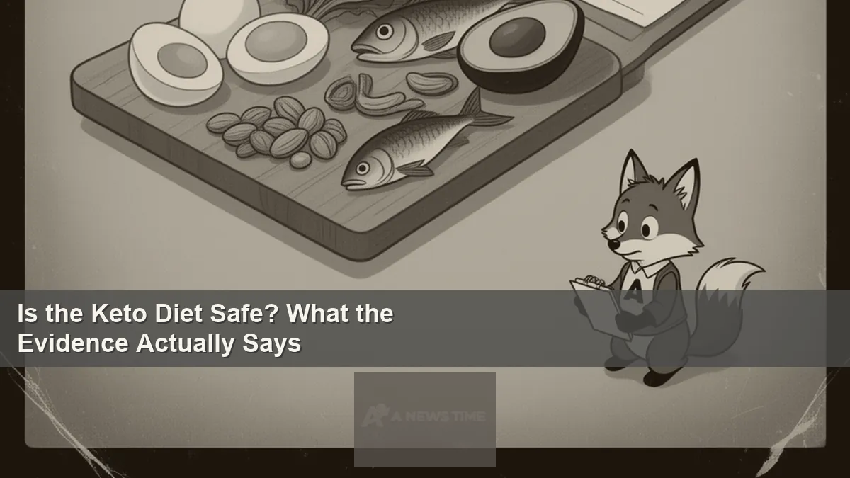 High-fat ketogenic diet meal with avocado salmon nuts and eggs on wooden cutting board