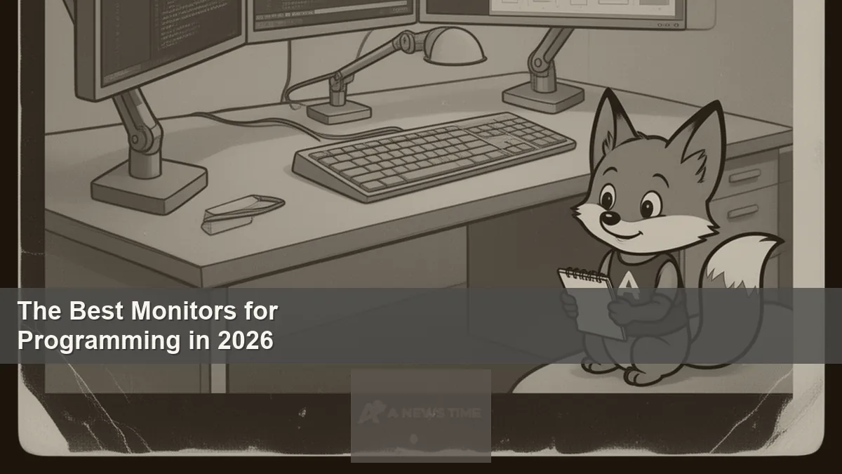 Developer workstation with ultrawide monitor displaying code editor and terminal windows
