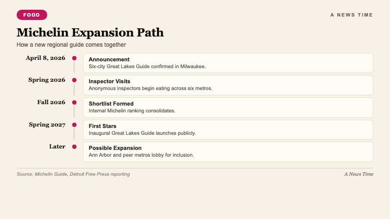 Food Culture data visualization showing downstream Michelin recognition effects on city restaurant economy including revenue increase tourism booking and investor interest