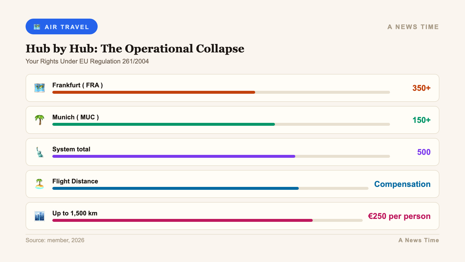 lufthansa strike 500 flights 90000 stranded europe 2026 infographic 2